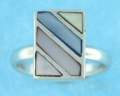 sterling silver MOP ring MOPR0023-MIXED