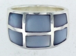 sterling silver MOP ring MOPR008-PURPLE