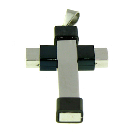 PDJ3392 stainless steel cross pendant ENLARGED