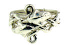 model PR1196 Dolphin Puzzle Ring