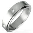 stainless steel spinner ring style SBE002