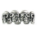 Stainless Steel skull ring SCR3041