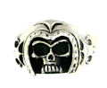 sterling silver skull ring SR76873