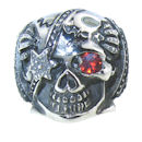 Stainless Steel skull ring SRC2001