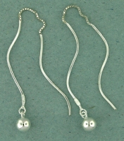 sterling silver threader earring T001