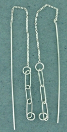 sterling silver threader earring T004