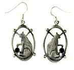sterling silver cat earrings style WCE0544