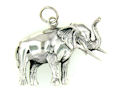 sterling silver elephant pendant WEPD639