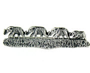 sterling silver elephant brooch pin WEPN90