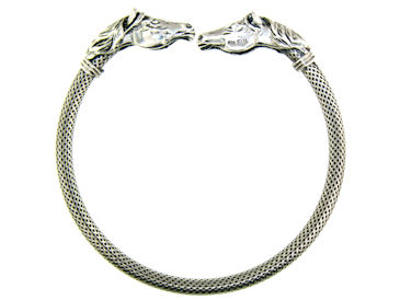 sterling silver horse bracelet WLBA25