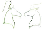 sterling silver horse earrings WLHE1080