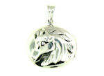 sterling silver horse pendant WLLK11