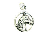 sterling silver horse pendant WLPD175