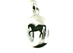 sterling silver horse pendant WLPD368