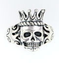 sterling silver skull ring WLR411