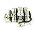 sterling silver skull fist ring WLR447