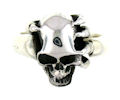 sterling silver skull ring WLR469