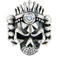 sterling silver skull ring WLR647