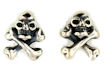 sterling silver skull earrings WSE1175