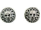 sterling silver skull earrings WSE1179