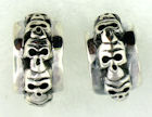 sterling silver skull earrings WSE1180